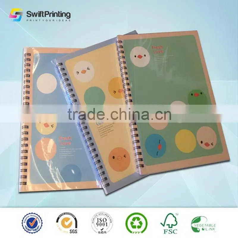 Top grade OEM menu notebook printing
