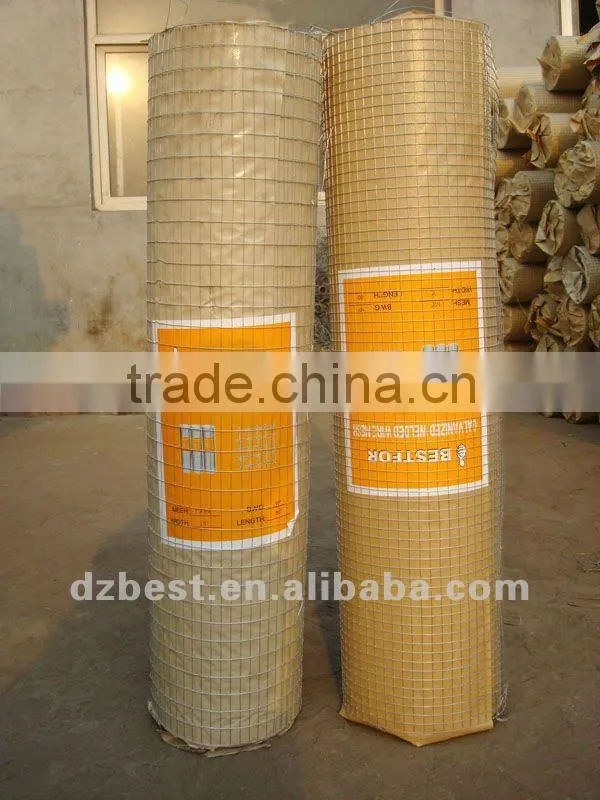 Hot-dipped galvanized welded wire mesh