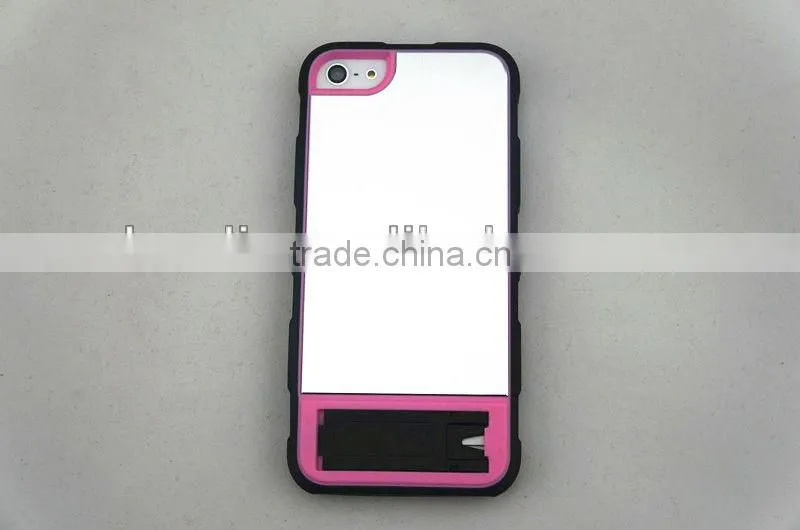 hot selling tpu bumper + matte pc backside case for iphone 5