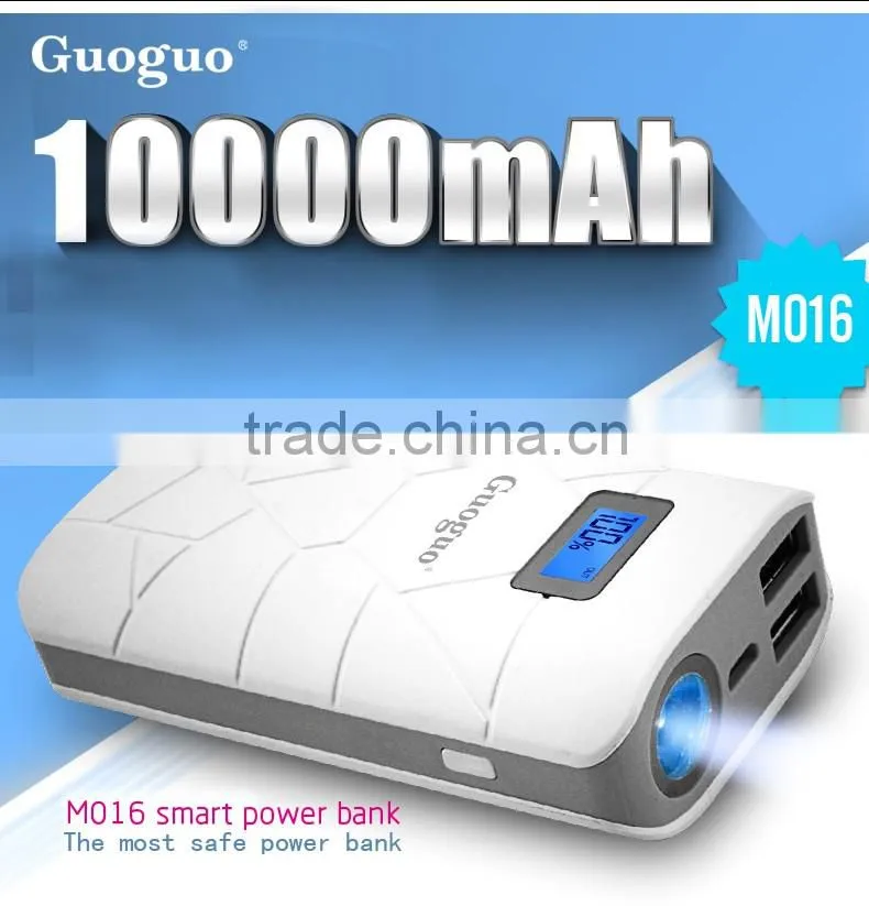 Guoguo Factory price Wholesale Large Capacity 10000mah Portable mobile power bank