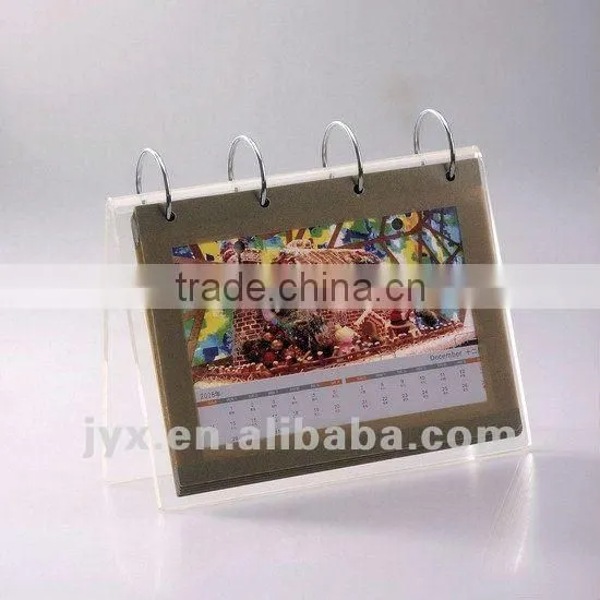 fashionable elegant acrylic custom desk calendar