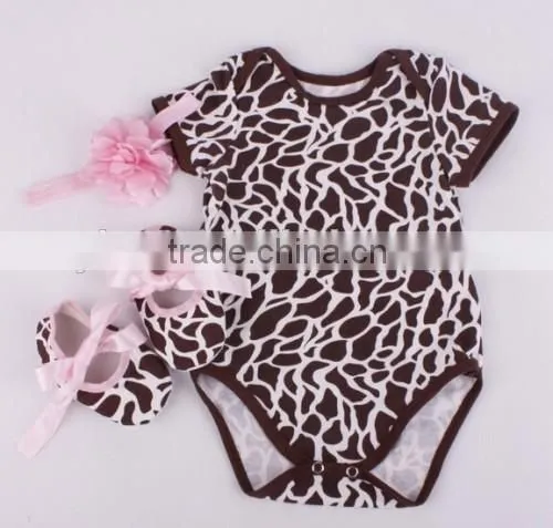 Baby Boutique Summer Infant Clothes Sets Cotton Short Sleeve Summer Infant Clothes Sets