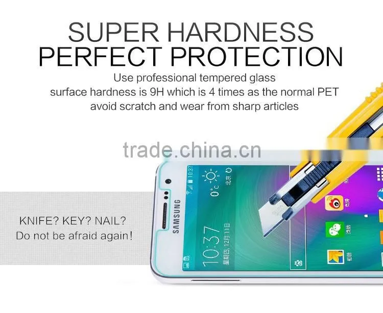 100% Prefect fit tempered glass screen protector for samsung A3 tempered glass