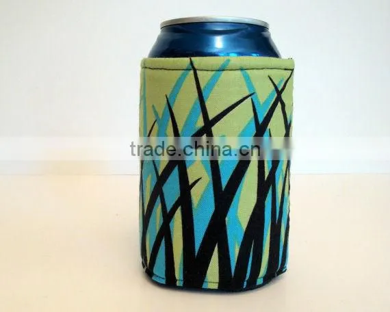 neoprene can cooler with lanyard