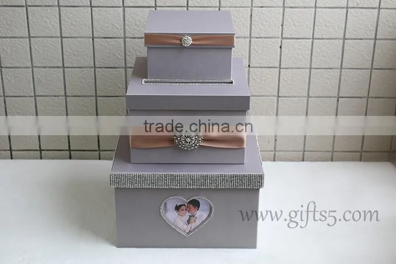 Personalised wedding card boxes with photo frame for best wedding gifts