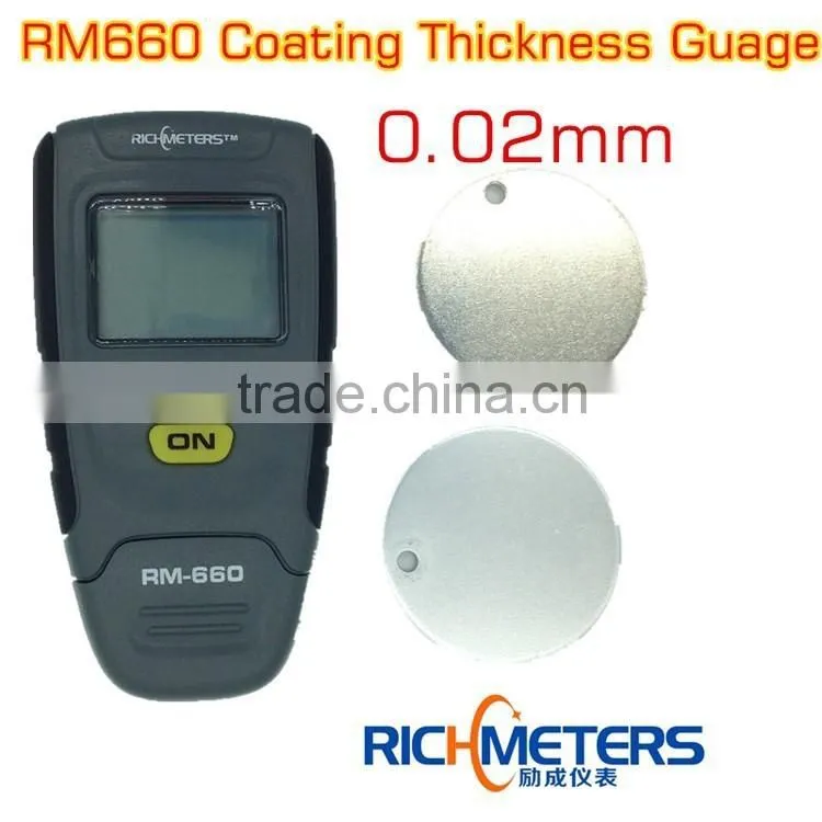 RM660 Paint Coating Thickness Gauge Digital Meter Instrument Tester 0-1.25mm Iron Aluminum Base Metal Car Automotive measure