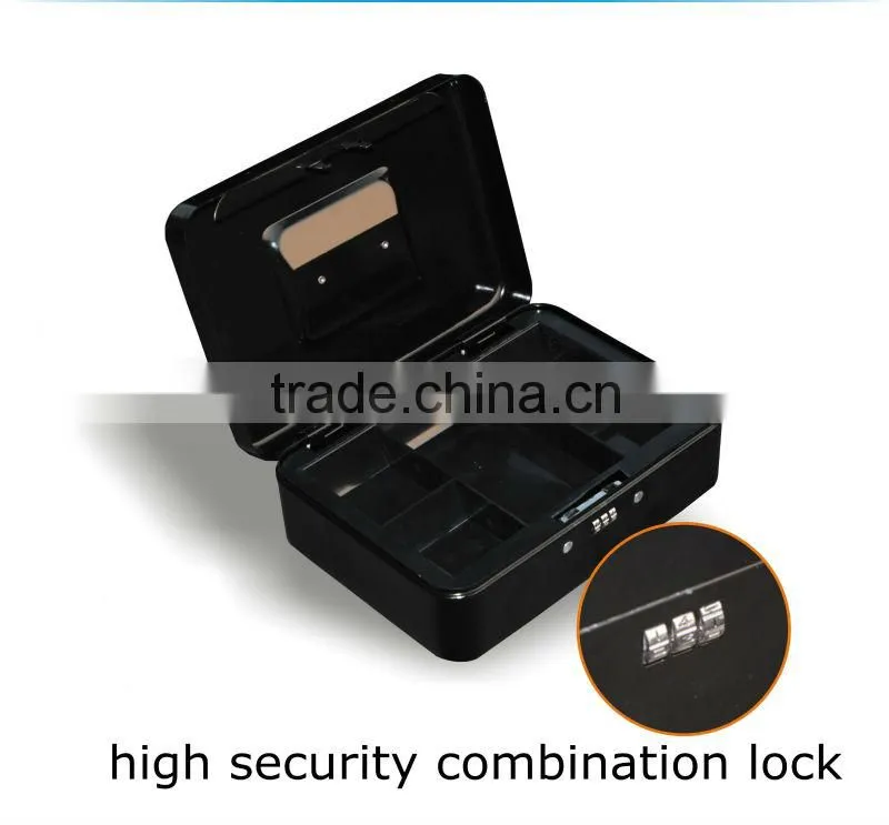 small metal combination key lock cash safe secutity box