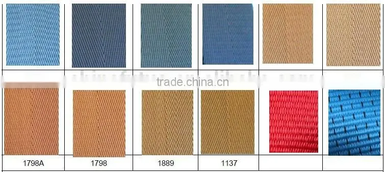 Various Colors V Pattern Nylon Webbing, Weave Nylon Webbing, Bag, Garments, Shoes, Belts and Furniture Use Webbing