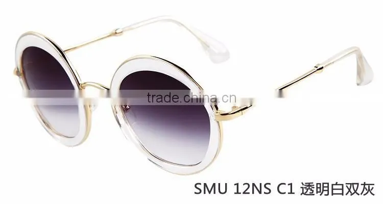 ADE WU reminiscent wholesale metal temple sunglass round SMU 12NS