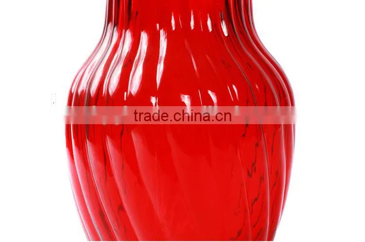 glass flower vase with different spraying colors
