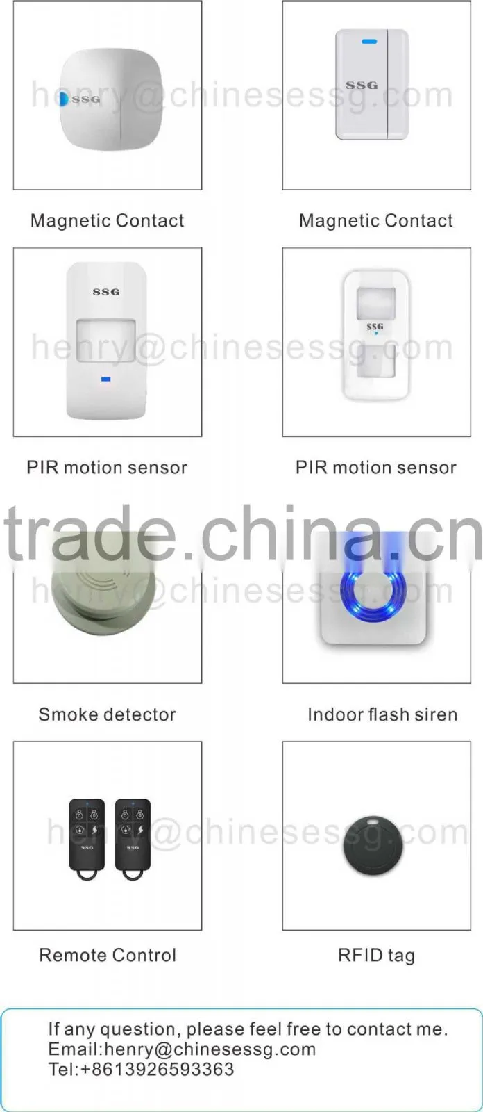 Free APP operated Touch Keypad professional alarm system for Home/Residential Easy to DIY