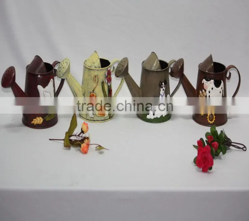 2014 popular Polka Dots Metal Flower Pot
