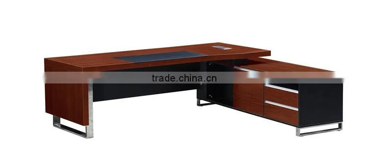 latest office table designs wooden l-shape office table
