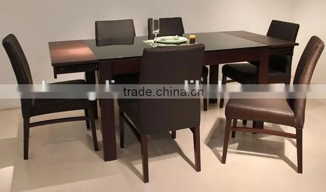 2016 new wooden furniture designs durable restaurant table and chairs set for sale
