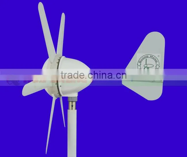 300W Max watt wind generator with 6 PCS blades. Combine with wind/solar hybrid controller.