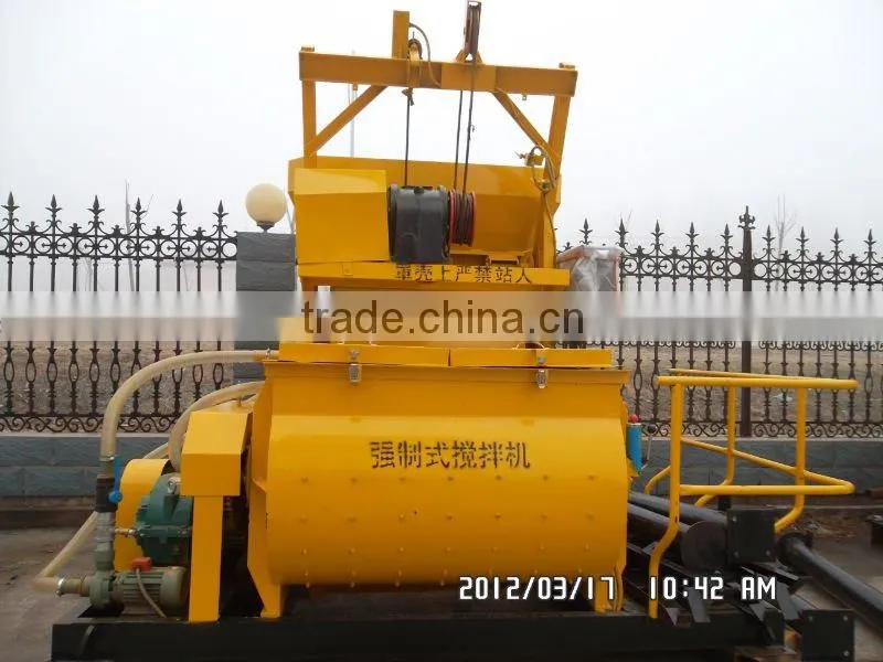 JS750 twin shaft concrete mixer machine