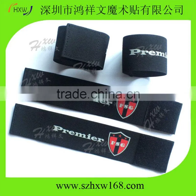 Custom logo printed adjustable Shinguard Soccer Strap