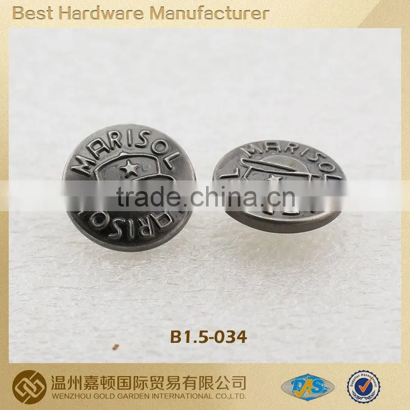 metal buttons for jackets,Snap Button Cap, various designs customized