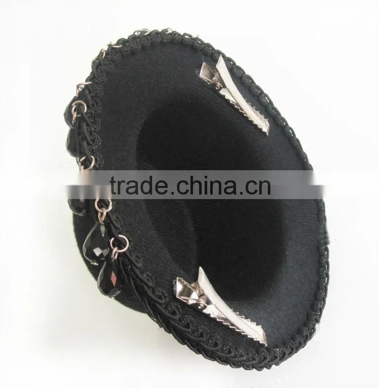 MYLOVE black beads pearl top fascinator hats for party and formal MLXM001