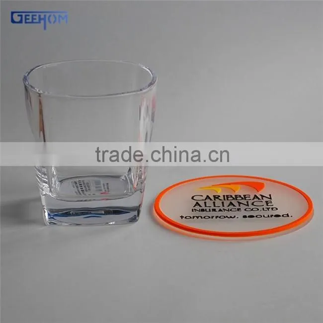 brand name rubber souvenir coaster