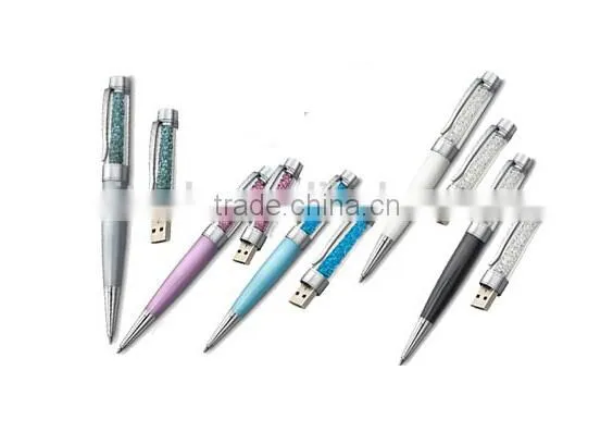 16GB Crystal USB Flash Drive Pen Memory With Logo in Crystal