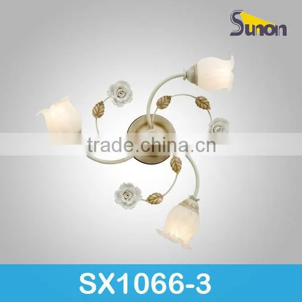 Antique design indoor decorative glass ceiling lighting