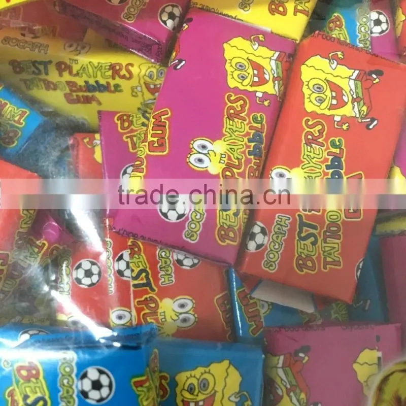 Gourmet Food Fruit Chewing Gum, Center Filled Bubble Gum with Jam