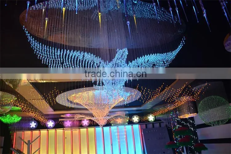 Fiber optic kits for ceiling decoration, fiber optic ceiling star lights for pool black fiber optic