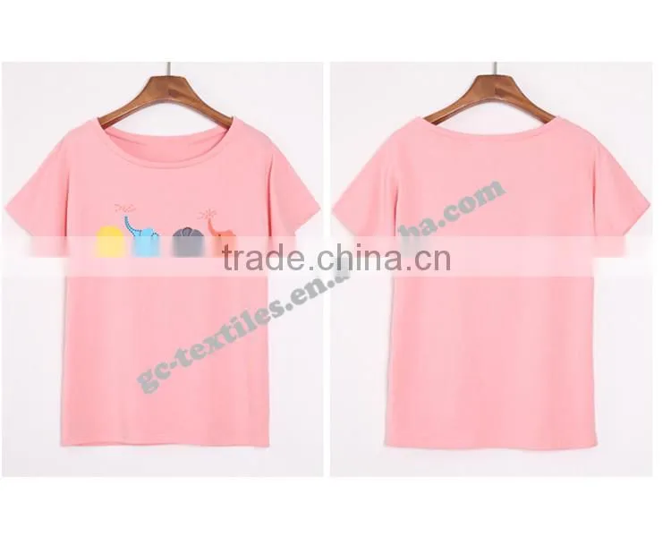 Girl's Printed Cute Short Sleeve T-shirts