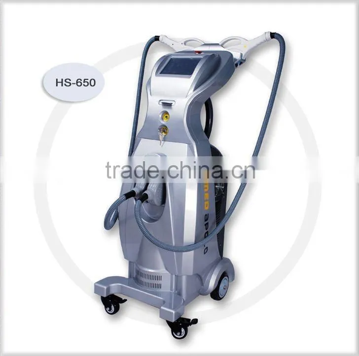 Chinese Apolo Med CE& ISO approved beauty machine ipl&rf hair removal/depletion
