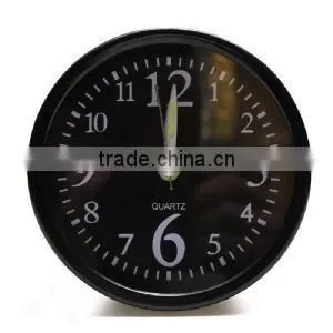 2016 hot selling 9.5*9.5cm round pure color alarm clock $1.0