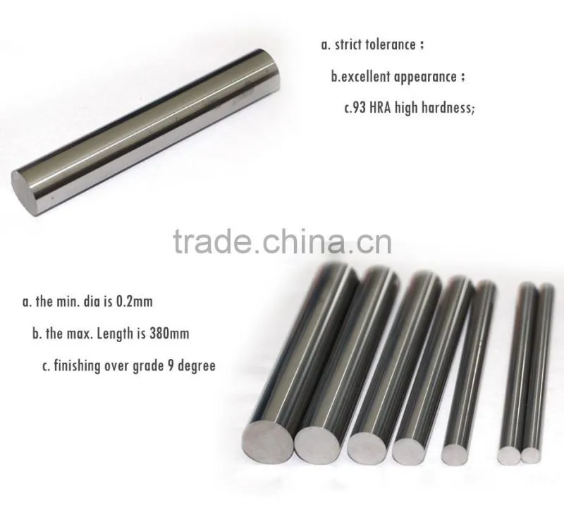 high hardness cemented carbide welding rod with high performance