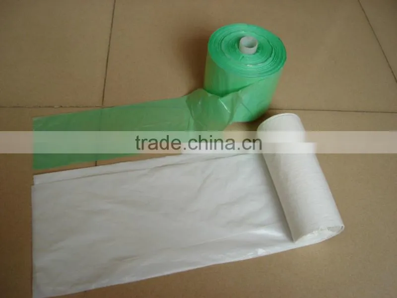 Ldpe white garbage bags,CF bags roll