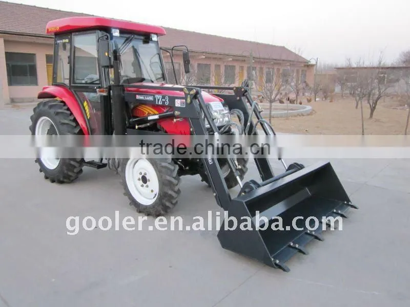 DQ404 garden tractor with cabin, TZ04D front end loader