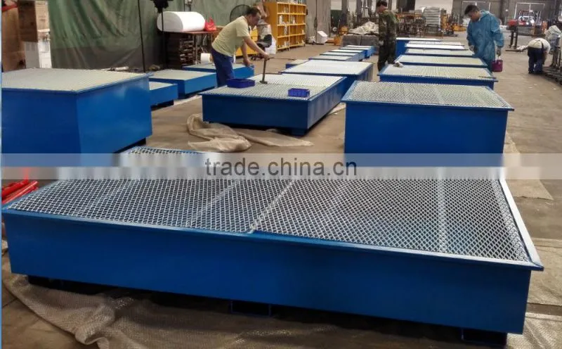 steel oil bin for collection function oil stroage cage