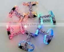 Hot selling Leopard pattern harness climbing harness nylon dog harness
