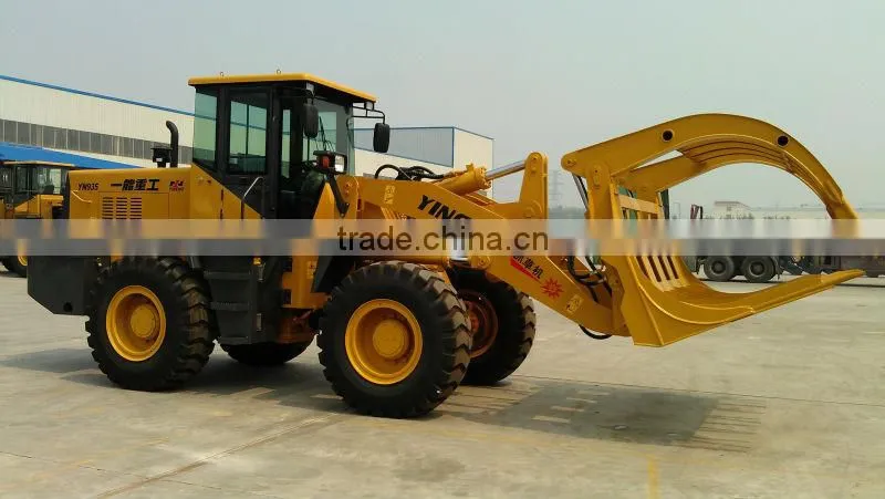 mini loader with grass grab/clamp