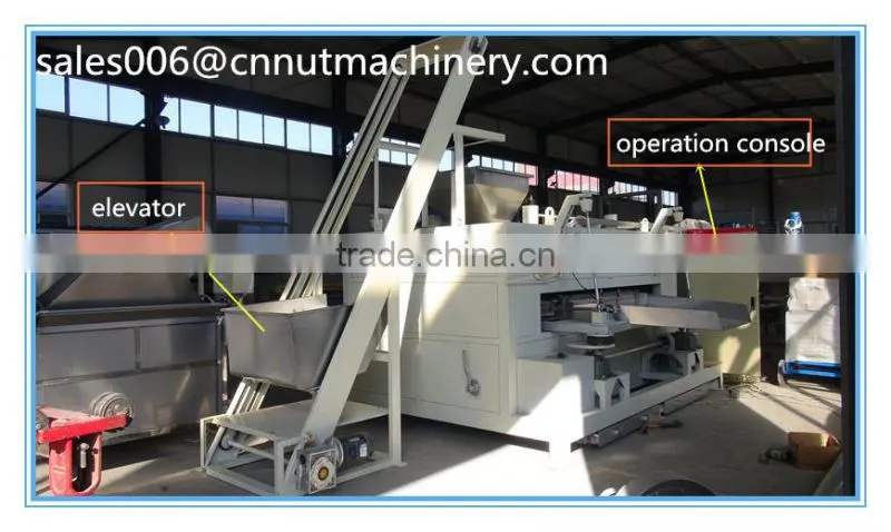90-150kg/h roaster for nori coated peanut manufacture & supplier