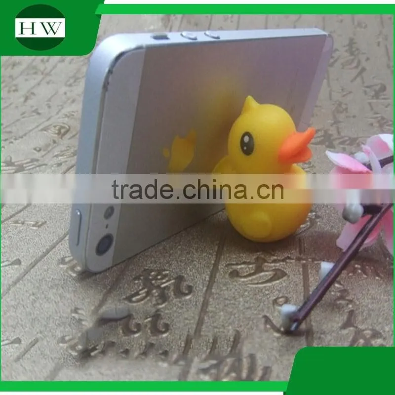 yellow duck cell phone silicone sucker stand holder sucker phone holder Cellphone sucker stand