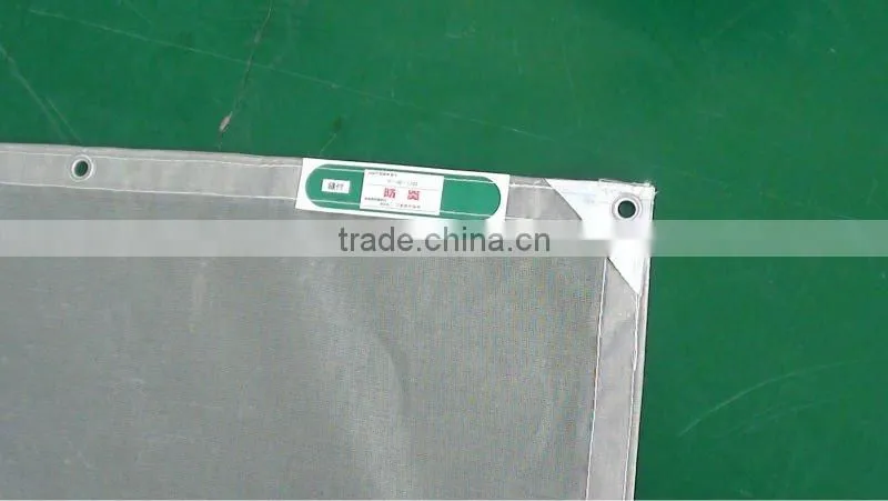 white color 100% Polyester Fire resistant PVC Building Protection Mesh Sheet Manufacturer