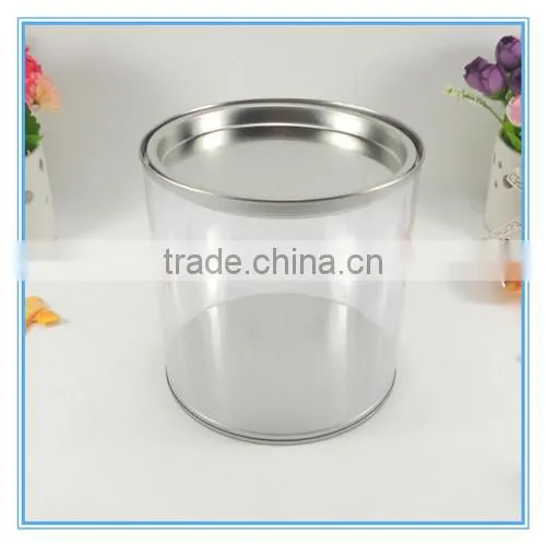 transparent plastic jar,PET can for food