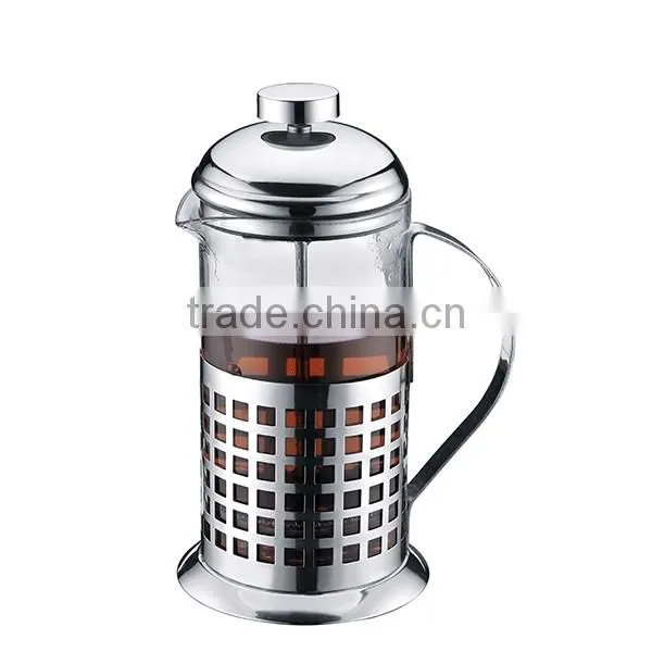 French Press Coffee & Tea Maker with Additional Top Filter (34oz), Best Glass Press Pot with Stainless Steel,