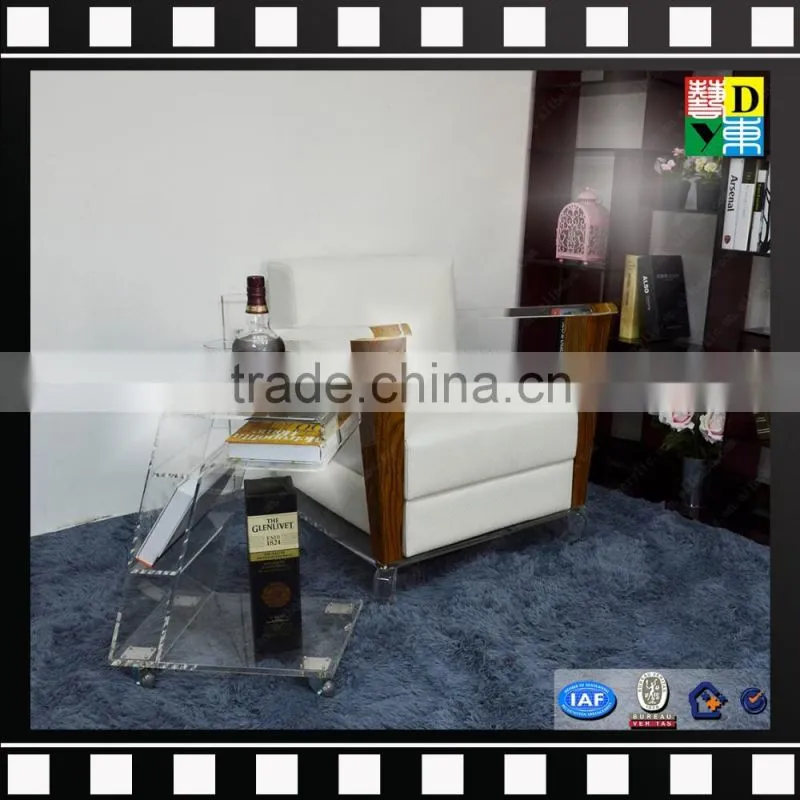 Customzied clear acrylic coffee table / PMMA high end coffee tables from china manufacturer