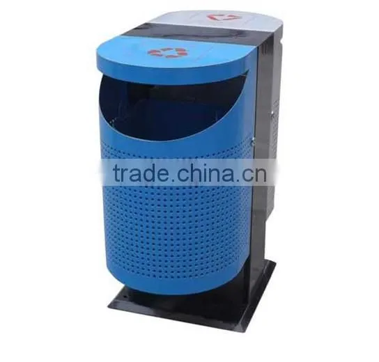 Arlau Metal Steel recycling bin 2 compartments