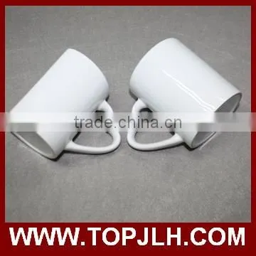 custom logo printing white sublimation ceramic tea mug for transfer printing