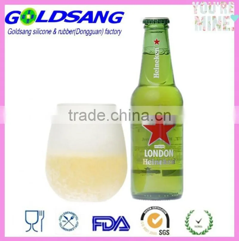 330ml 2 Set Camping Parties Picnics Silicone Wine Drink Glasses