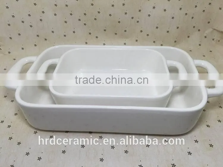 Ceramic oven dish/stocked porcelain cheese bakeware plate