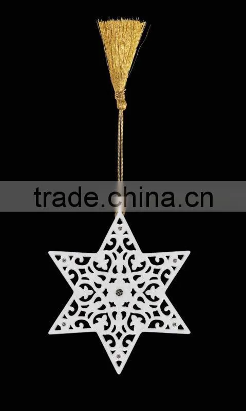 Hot Sale Porcelain Christmas Dove Hanging Ornament Stand with Porcelain Ball Pendant WS331-SS10098B