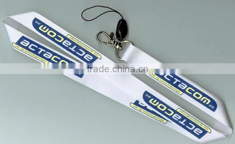 Big woven logo polyester lanyard for promotion