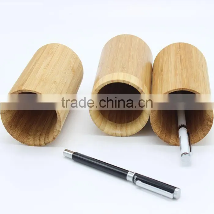Custom Made Wooden Big Pencil Case wood pen container